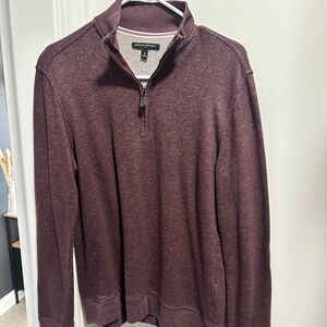 Banana Republic Burgundy Quarter-Zip